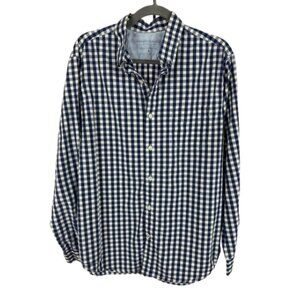 Banana Republic Blue and White Plaid Button Down Shirt